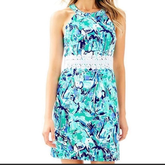 NWT Lilly Pulitzer Ashlyn Shift Dress in Elephant Appeal Size 0 - Picture 5 of 5